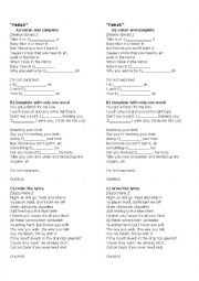 English Worksheet: Fetish-Selena Gomez