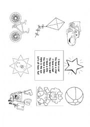 English Worksheet: Toys Poem