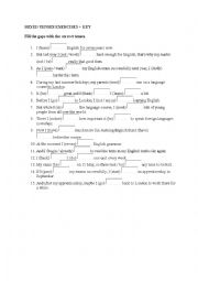 English Worksheet: Mixed tenses tense