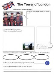 English Worksheet: The Tower of London