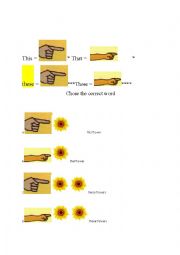 English Worksheet: This that these those with answers