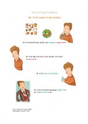 English Worksheet: Storytelling worksheet - Aches