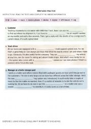 English Worksheet: English for Logistic