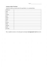 Language of Affect