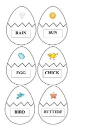 English Worksheet: Eggs hunt puzzle
