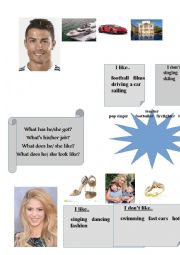 English Worksheet: famous people