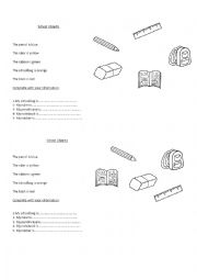 Test on school objects