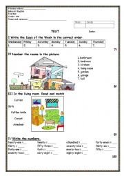 English Worksheet: test 