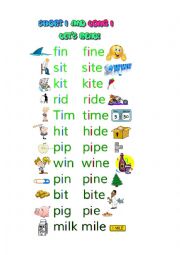 Short and Long Vowel I Reading Worksheet