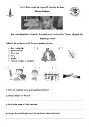 English Worksheet: Everybody hates Chris