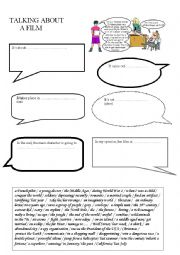 English Worksheet: Talking about movies