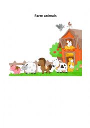 English Worksheet: Farm animals book