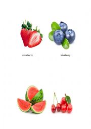 English Worksheet: fruits