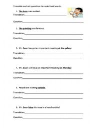 English Worksheet: Wh-questions