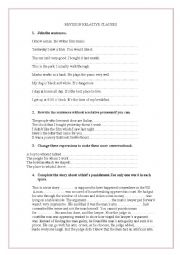 English Worksheet: Relative Clause