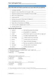 Q-Skills Book 5 Unit 4 Vocabulary Test (2nd edition of Q-Skills)