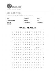 English Worksheet: Word Search Tools