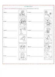 English Worksheet: ILNESSES