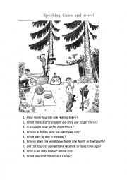 English Worksheet: Speaking. Guess and prove