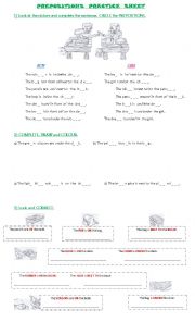 Preposition sheet