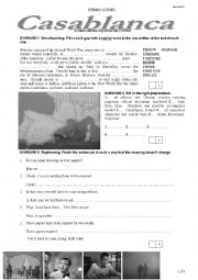 English Worksheet: Casablanca - opening scenes