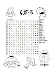 English Worksheet: Clothes