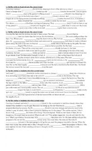 English Worksheet: Mixed tenses in paragraphs 2