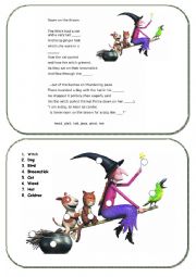 English Worksheet: Room on the broom