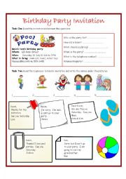 Invitations Worksheet