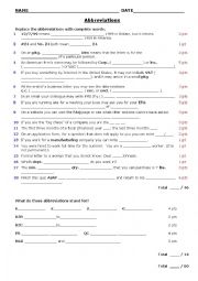 TOEIC Business Abbreviations and Acronyms QUIZ