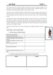 Superhero groupwork reading comprehension (pupil c)