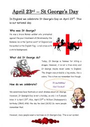 English Worksheet: St Georges Day