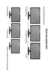 English Worksheet: The weather forecast