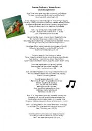 English Worksheet: Lukas Graham - Seven Years