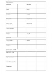 GRID for writing a biography - ESL worksheet by karaveg