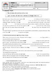 English Worksheet: mid semester test n2
