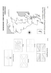 English Worksheet: Maps and Flags of English Speaking countries