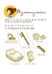 English Worksheet: Morning routine