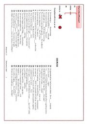 English Worksheet: PREPOSITIONS IN, ON, AT