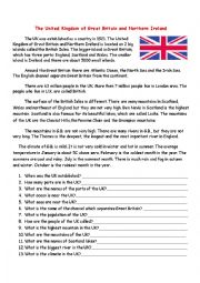 English Worksheet: The United Kingdom