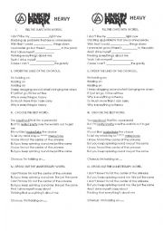 English Worksheet: LINKIN PARK 