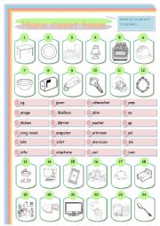 English Worksheet: Home sweet home