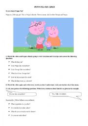 Peppa Pig - Lunch