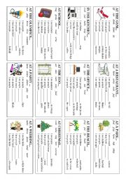 English Worksheet: See/Hear/Smell someone -ing (something)