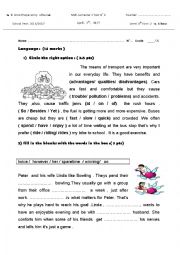 English Worksheet: mid semester2 test 2