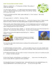 English Worksheet: EASTER