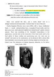 English Worksheet: Charles Augustus Milverton