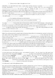 English Worksheet: review bac 