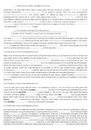 English Worksheet: review bac 