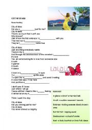 English Worksheet: City of Stars